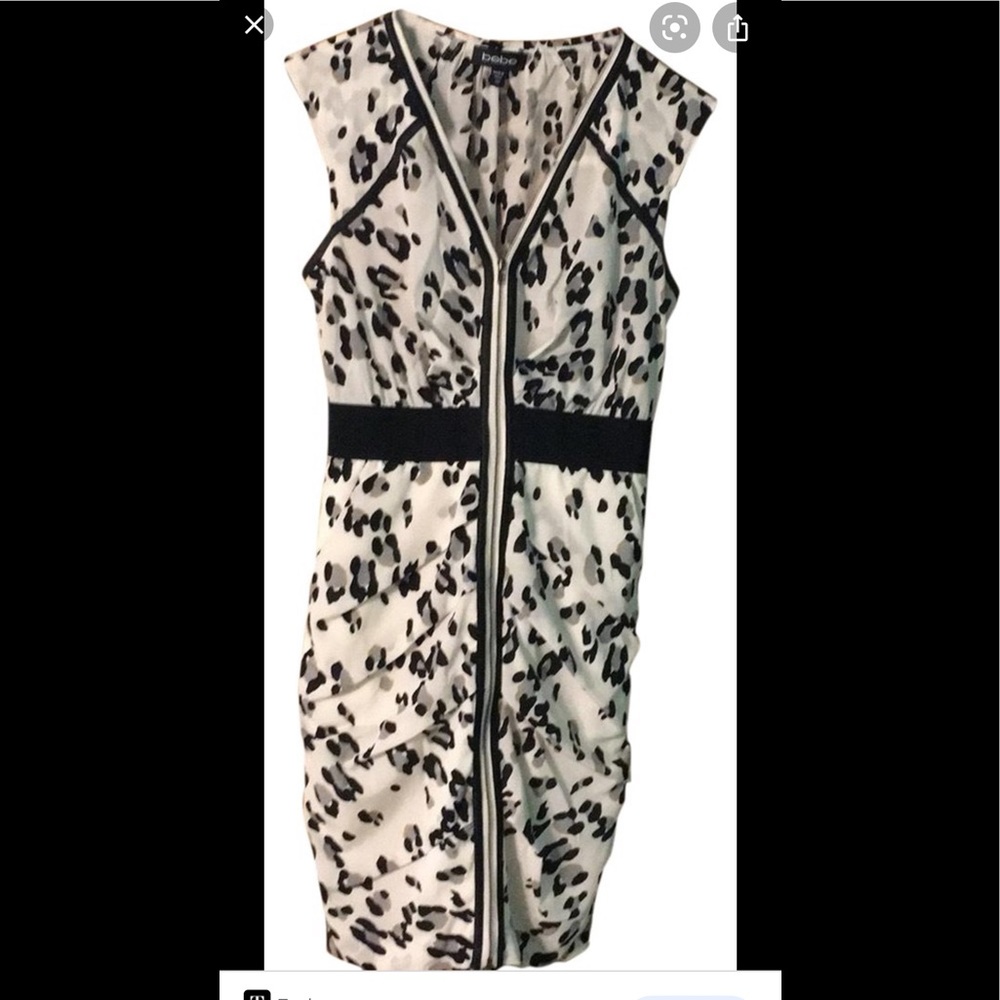 Bebe beige/bulk leopard dress